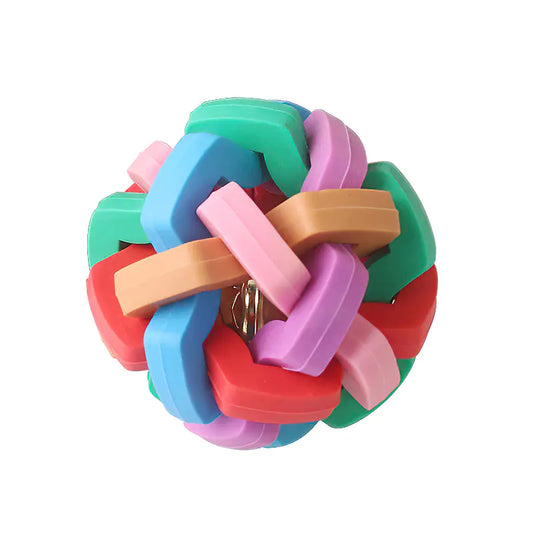Colorful Bite Resistant Bell Ball Toy for Pets